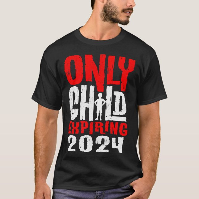 Camiseta Kids Only Child Expiring 2024 Pregnancy Announceme (Frente)