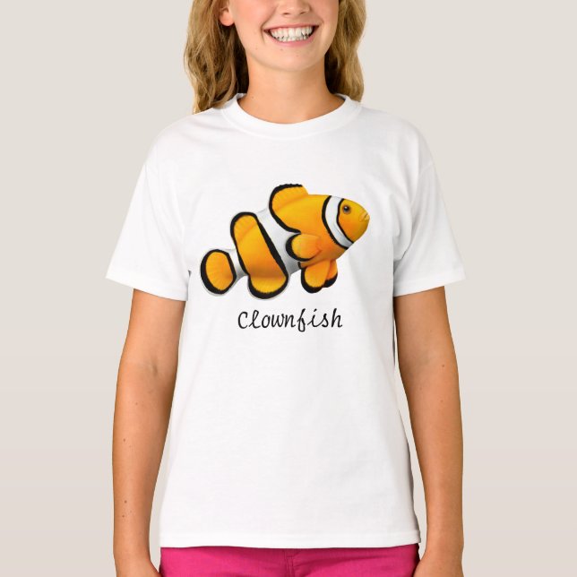 Camiseta Kids Orange Percula Clowfish T-Shirt (Frente)