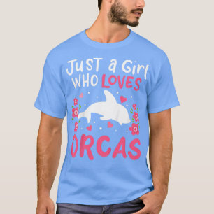 Camiseta Kids Orca É Uma Menina Que Ama Orcas