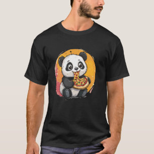 Camiseta Kids Panda gosta de pizza picada