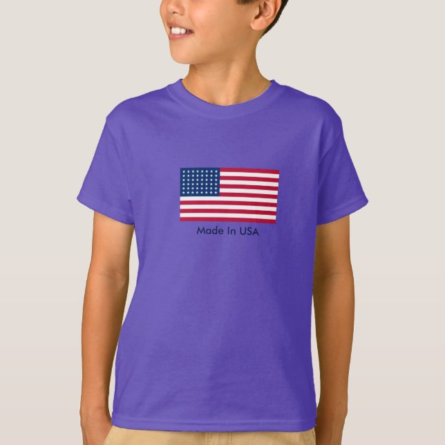 Camiseta Kids Patriotic Flag T-Shirt (Frente)