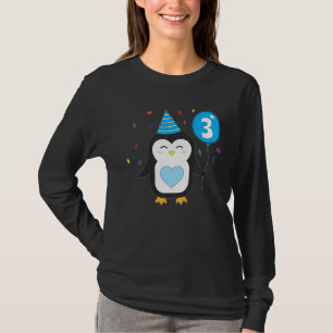 Camiseta Kids Penguin Balloon Party Cake Wild