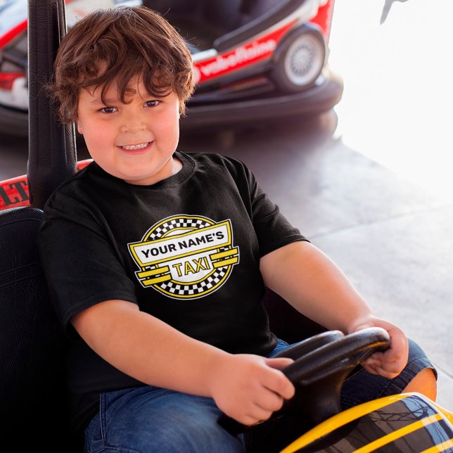 Camiseta Kids personalizados de logotipo de táxi (Criador carregado)