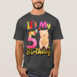 Camiseta Kids Pig 5th Birthday 5 Years Old Pig Birthday Pre<br><div class="desc">Kids Pig 5th Birthday 5 Years Old Pig Birthday Premium3803  .</div>