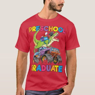 Camiseta Kids Preschool Graduation T Rex Monster Truck Pres