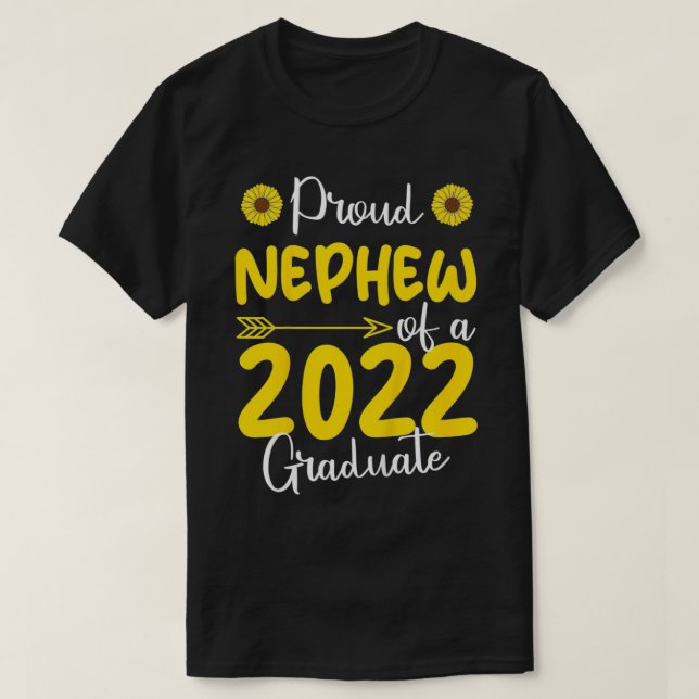 Camiseta Kids Proud Nephew Of A 2022 Graduate Graduation Fa (Frente do Design)