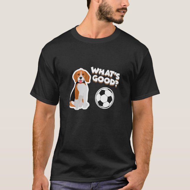Camiseta Kids Puppy Dog and Soccer Ball Graphic (Frente)