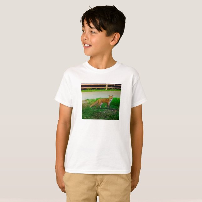 Camiseta Kids Raposa Vermelha (Frente Completa)