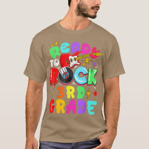 Camiseta Kids Ready To Rock 3rd Grade Guitar Back To School