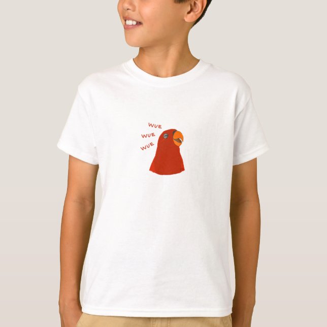 Camiseta KIDS Red Birb "GUMI" uuewue... (Frente)