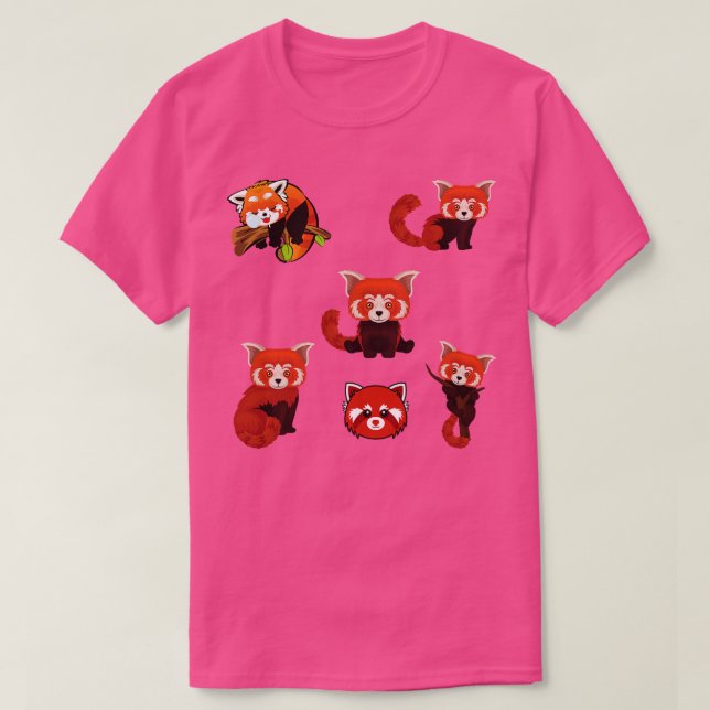 Camiseta Kids Red Panda Sticker Pack (Frente do Design)