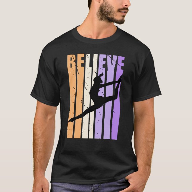 Camiseta Kids Retro Dance Team Believe Practice Colorful (Frente)