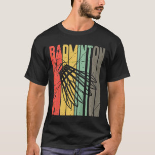 Camiseta Kids Retro Dminton Player Sports Shuttle Dminton L