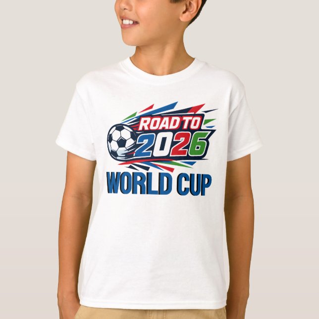 Camiseta Kids Road To The 2026 World Cup (Frente)