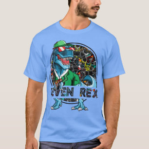 Camiseta Kids Seven Rex Monster Truck Birthday 7 Year Old R