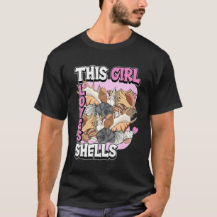 Camiseta Kids Shell Cote Mussel Clam Seashell Essa Garota L