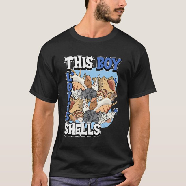 Camiseta Kids Shell Cote Mussel Clam Seashell Esse Rapaz Lo (Frente)