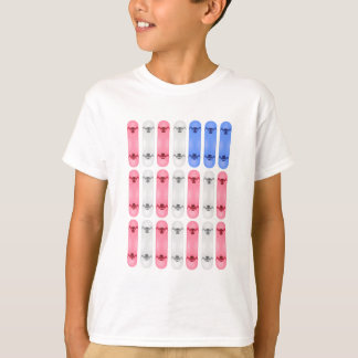 Camiseta Kids Skateboard American Flag T-shirt