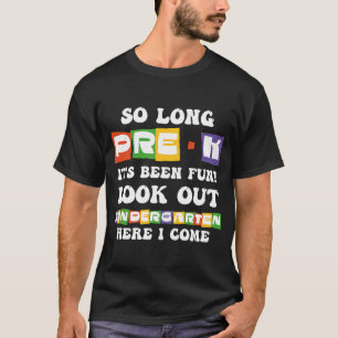 Camiseta Kids So Long Pré K Jardim de Infância Aqu
