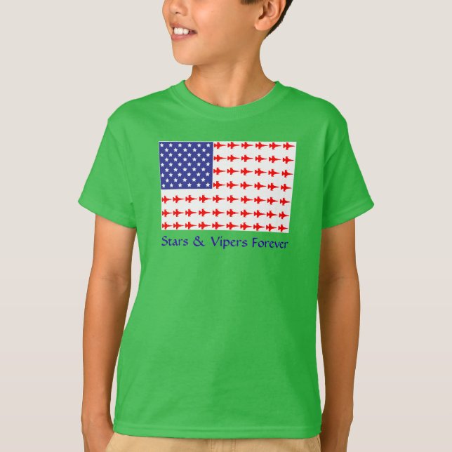 Camiseta Kids Stars & Vipers Forever Baseball Tee (Frente)