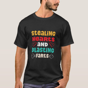 Camiseta Kids Stealing Hearts & Blasting Farts Funny Child 