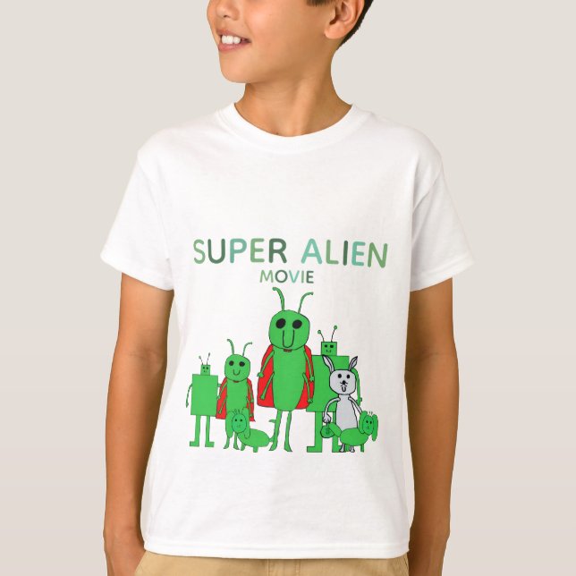Camiseta Kids' Super Alien Movie Tee w/cast (Frente)