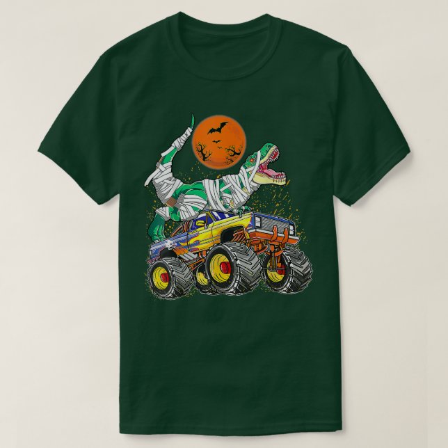 Camiseta Kids T rex Monster Truck Hall (Frente do Design)