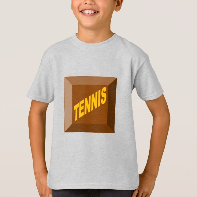 Camiseta Kids T-Shirt ash CHOCOLAT TÊNIS (Frente)