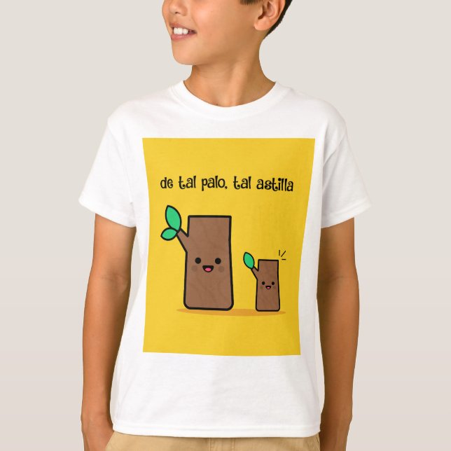 Camiseta Kids T Shirt Design | Data do pai | Pai e filho (Frente)