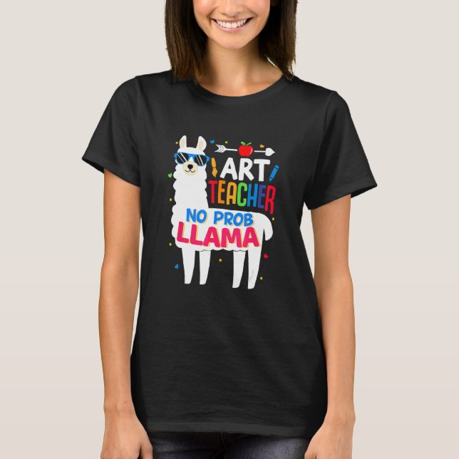 Camiseta Kids Teacher Llama First Day Of School 1st (Frente)