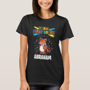 Camiseta Kids Team First Grade Abraham Personalizado