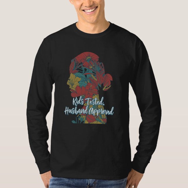 Camiseta Kids Tested Husband Approved Mom Humor Mother Cook (Frente)