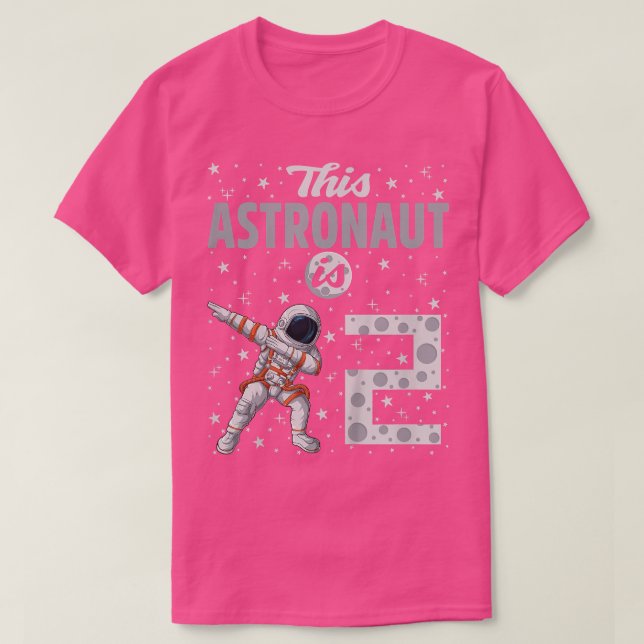 Camiseta Kids This Astronaut Is 2 Dabbing Astronaut 2nd Bir (Frente do Design)
