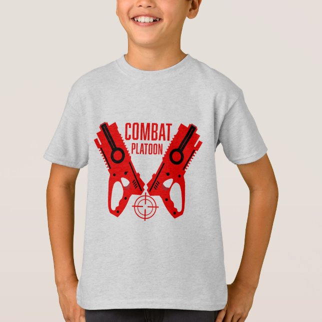 Camiseta Kids Toy Gun Batalha Natal E Aniversário (Frente)