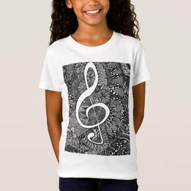 Camiseta Kids Treble Clef T-shirt (Frente)