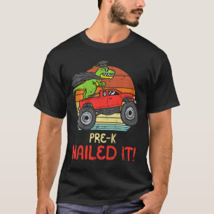 Camiseta Kids Trex Monster Truck Pre K Ningou No Dia Passad