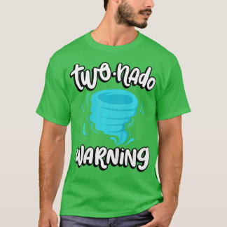 Camiseta Kids Twonado Warning 2nd Birthday Tornado Themed B