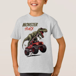 Camiseta Kids Vermelhos De Monstro Vermelho T-Rex