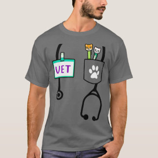 Camiseta Kids Veterinarian Costume Gift Boys Girls Kids Ani