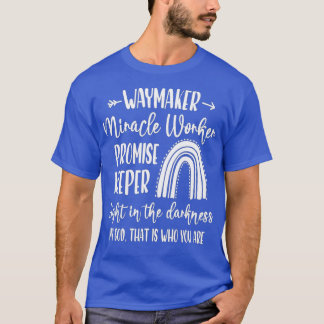 Camiseta Kids Waymaker Miracle Worker Rainbow, Christian -