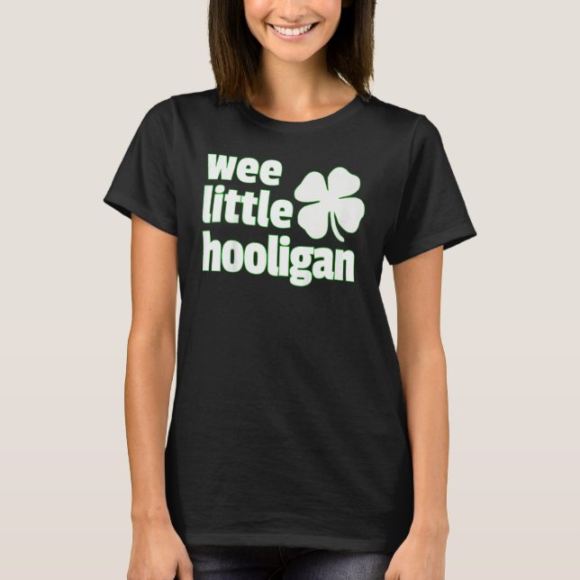 Camiseta Kids WEE LITTLE HOOLIGAN Kids St. Patrick's Day (Frente)