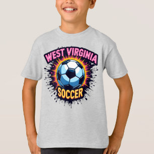 Camiseta Kids West Virginia Soccer T-Shirt - Orgulho WV