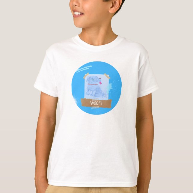 Camiseta Kids Woof T-Shirt (Frente)