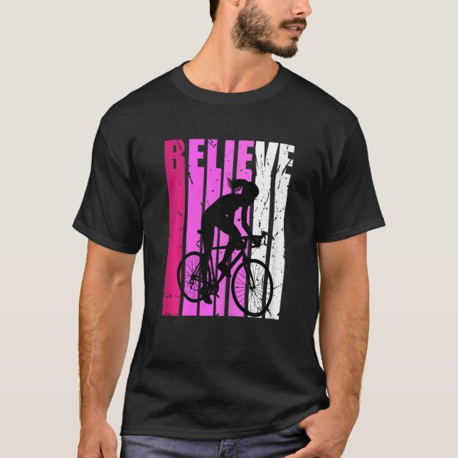 Camiseta Kids Youth Cycling Life Pink Inspiring Loves Bikes (Frente)