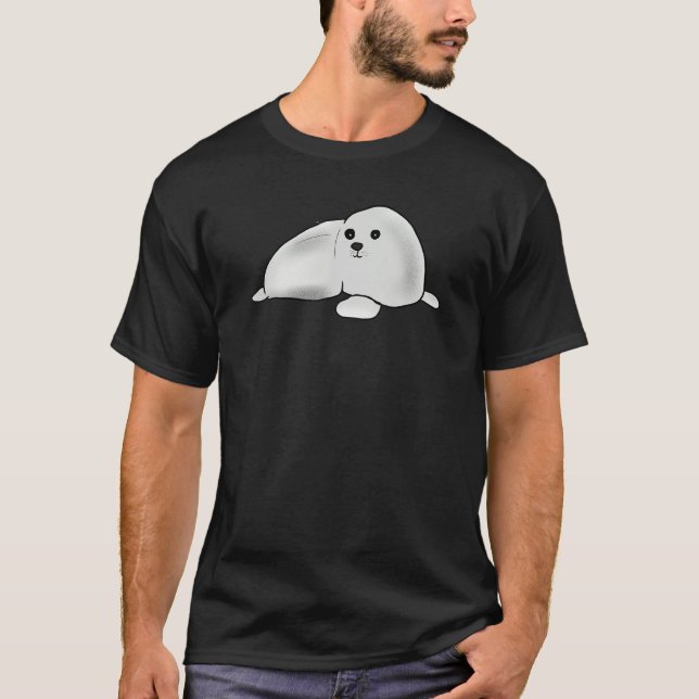 Camiseta Kids Youth Teens Cute Arctic Harp Seal for Animal  (Frente)
