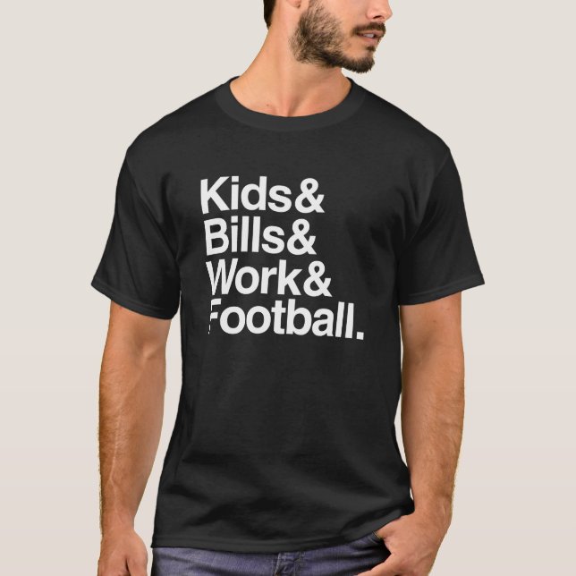 Camiseta KidsBillsWorkFootball (Frente)