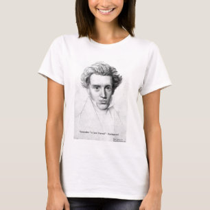 Camiseta Kierkegaard "Amem a Si Mesmos" Presentes de Citaçã