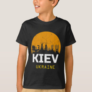 Camiseta Kiev Ucrânia - Uni - Preto - Pequeno - Manga Curta