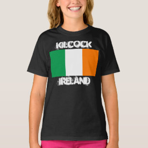 Camiseta Kilcock, Irlanda com o pavilhão irlandês Kids