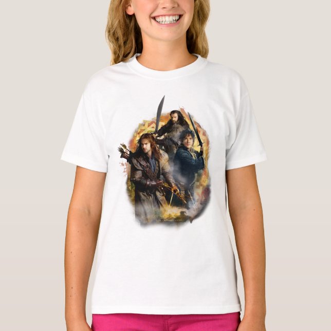 Camiseta Kili, BILBO BAGGINS™ E THORIN OAKENSHIELD™ Art (Frente)